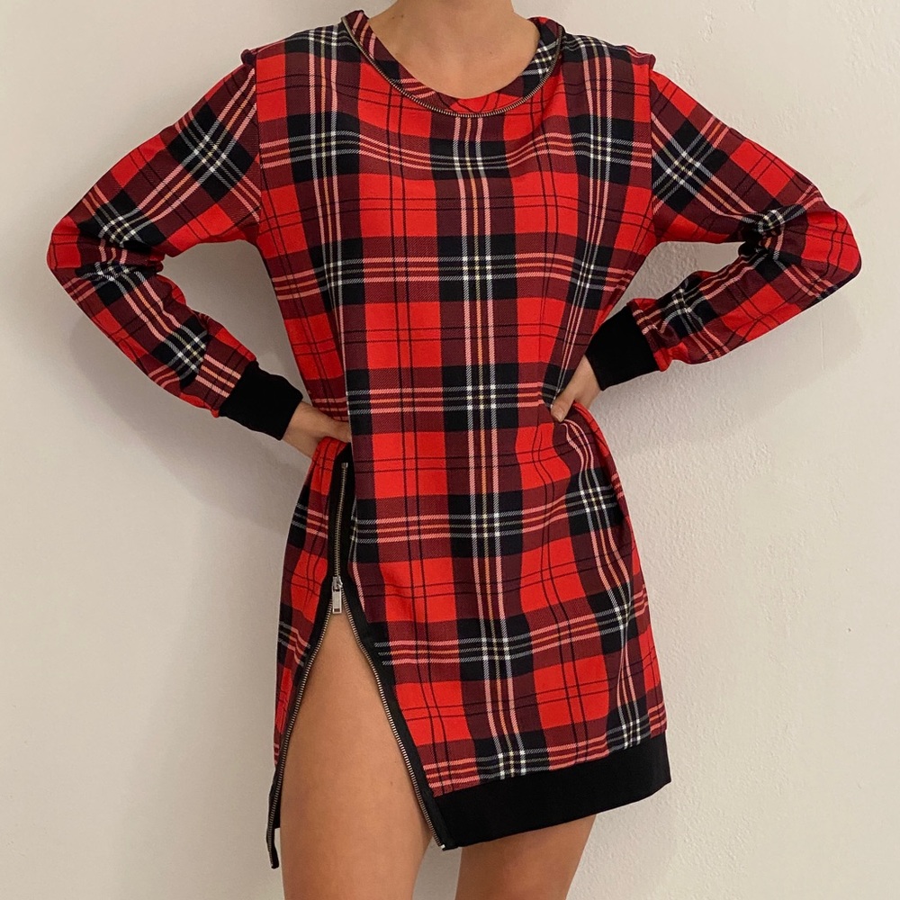 Zara Dress.  Worn once.  Holiday party dress. Long sleeve dress.